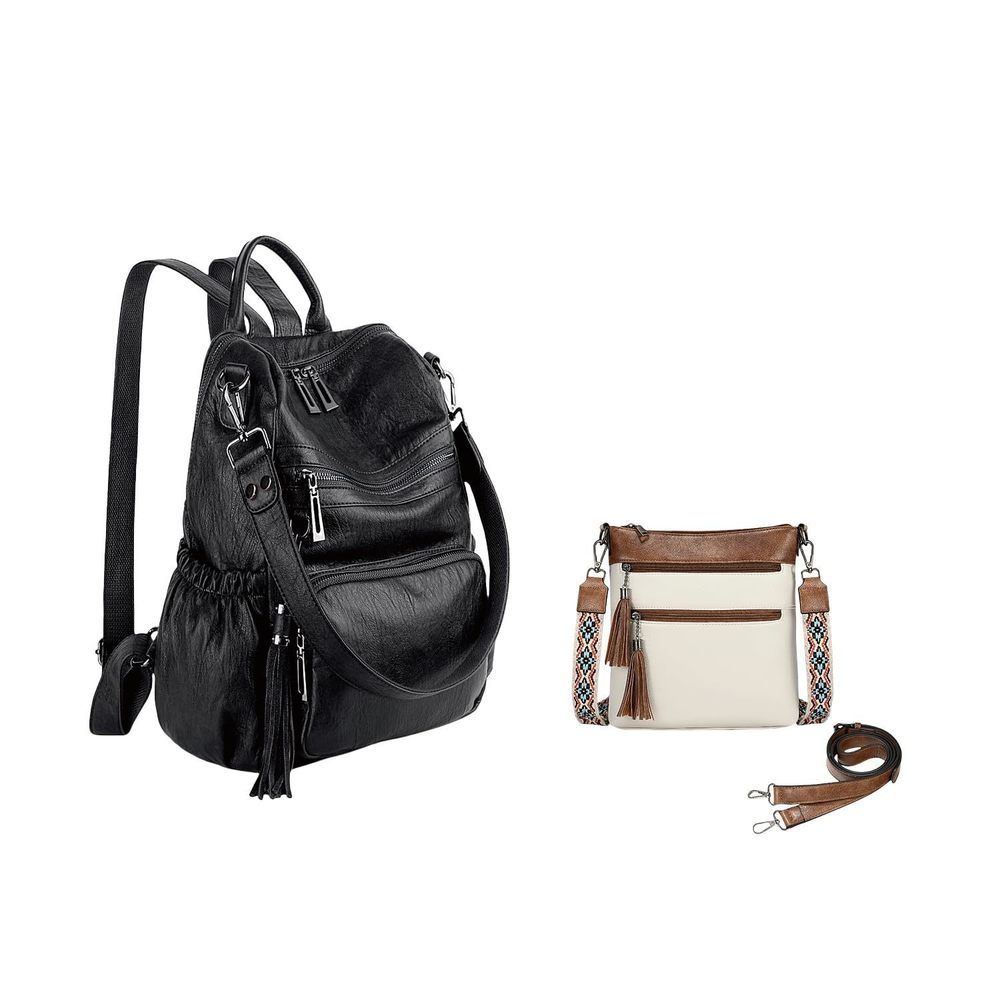 Women Backpack Purse Leather Vegan Ladies Cross Body Purses Shoulder Handbag🦞